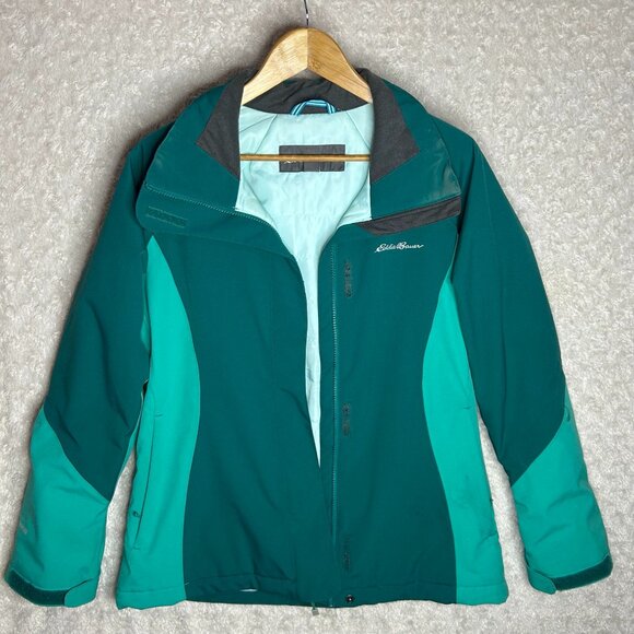 Eddie Bauer‎ Women’s Turquoise WeatherEdge Winter Sport Ski Jacket Size Medium - Picture 1 of 12